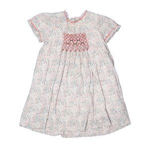 Neck & Neck Dress hand smocked lined dress